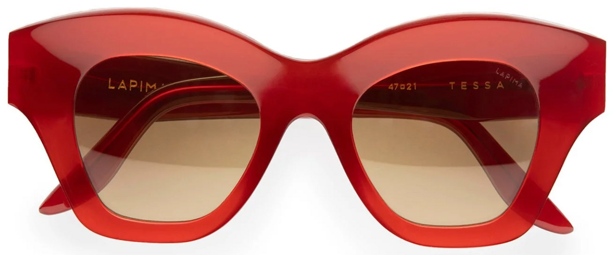 Alexander Daas - Lapima Tessa Sunglasses - Red Vintage &amp; Yellow - Front View