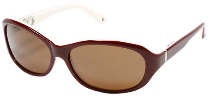 Alexander Daas - Love Polarized Sunglasses - Cranberry &amp; White - Side View