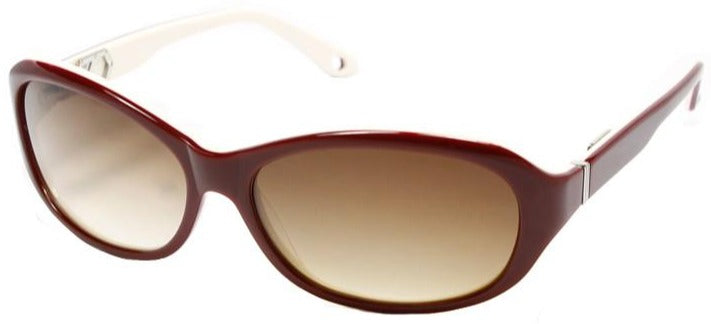 Alexander Daas - Love Sunglasses  - Cranberry, White &amp; Brown Gradient - Side View