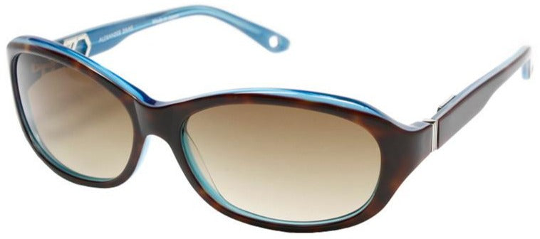 Alexander Daas - Love Sunglasses - Dark Tortoise Blue & Gradient Brown - Side View