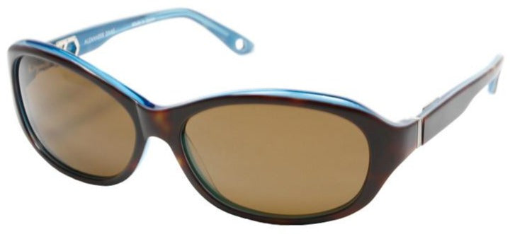 Alexander Daas - Love Sunglasses - Dark Tortoise &amp; Sky Blue - Side View