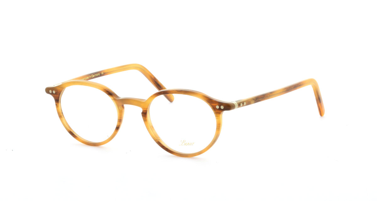 Alexander Daas - Lunor A5 215 Eyeglasses - Matte Light Havana - Angle