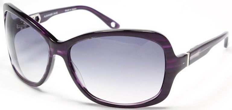 Alexander Daas - Majesty Sunglasses - Purple &amp; Gradient Grey -Side View