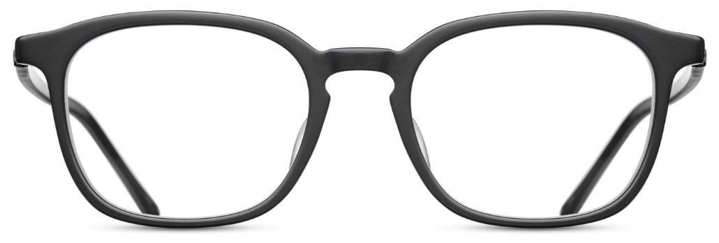 Alexander Daas - Matsuda M1017 Eyeglasses - Matte Black - Front View