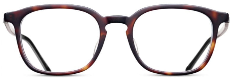 Alexander Daas - Matsuda M1017 Eyeglasses - Matte Dark Tortoise - Front View