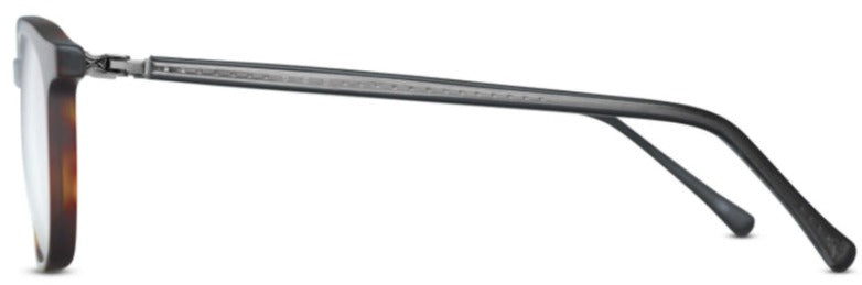 Alexander Daas - Matsuda M1017 Eyeglasses - Matte Dark Tortoise - Side View