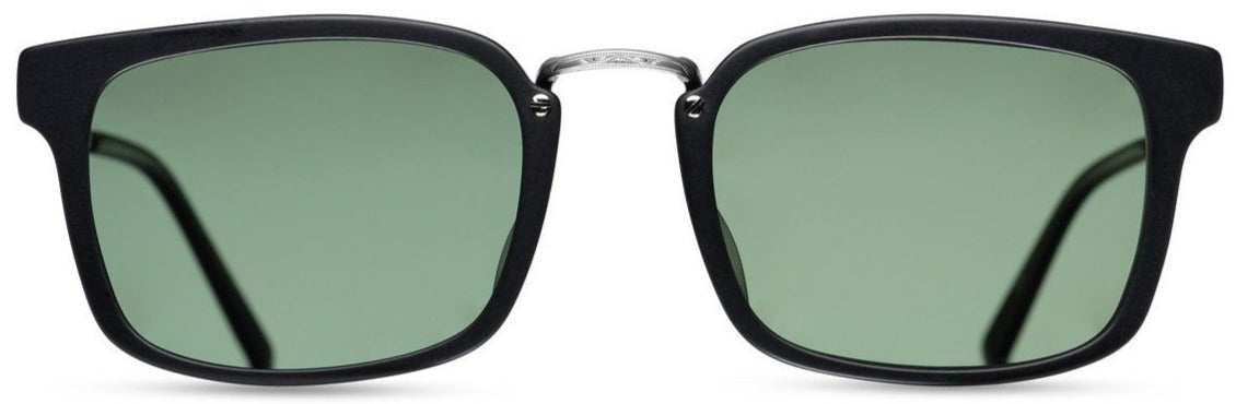 Alexander Daas - Matsuda M2006 Sunglasses - Matte Black &amp; Grey - Front View