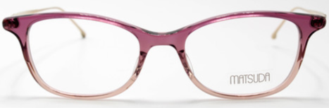 Alexander Daas - Matsuda M2025 Eyeglasses - Translucent Violet - Front View