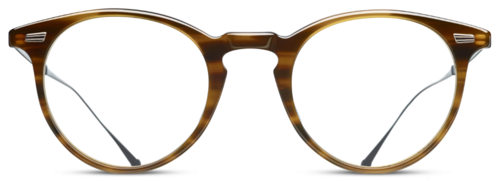 Alexander Daas - Matsuda M2026 Eyeglasses - Light Brown - Front View
