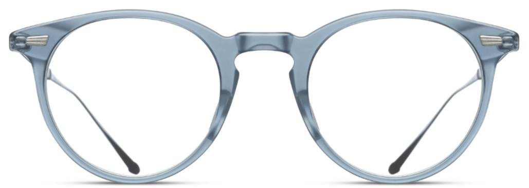 Alexander Daas - Matsuda M2026 Eyeglasses - Matte Grey Crystal - Front View