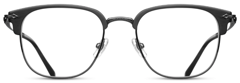 Alexander Daas - Matsuda M2036 Eyeglasses - Matte Black - Front View