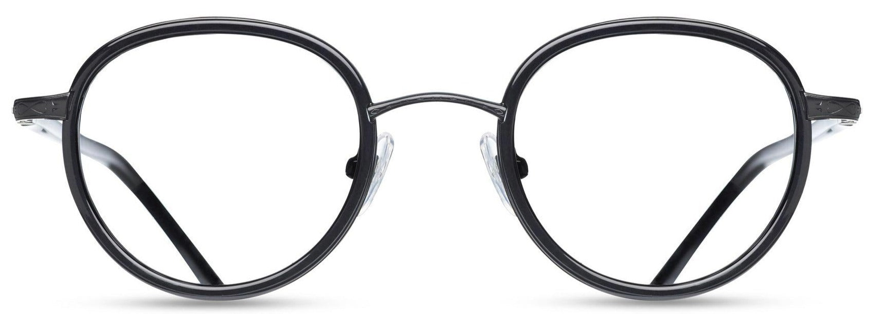 Alexander Daas - Matsuda M3006 Eyeglasses - Shiny Black - Front View