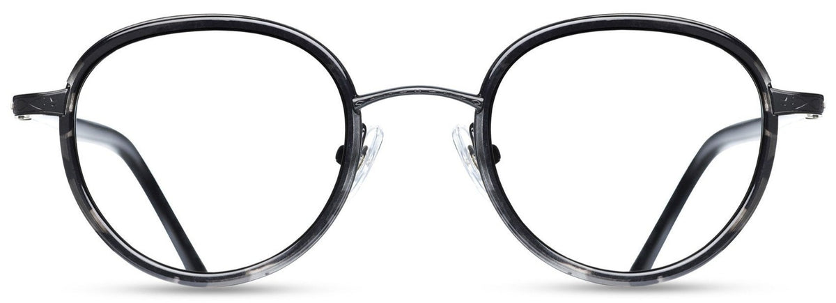 Alexander Daas - Matsuda M3006 Eyeglasses - Shiny Grey &amp; Tortoise - Front View