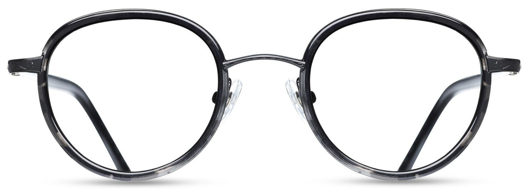 Alexander Daas - Matsuda M3006 Eyeglasses - Shiny Grey & Tortoise - Front View