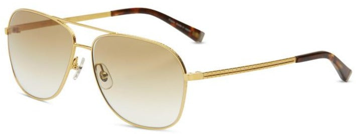 Alexander Daas - Matsuda M3011 Sunglasses - Smooth Gold &amp; Brown Gradient - Side View