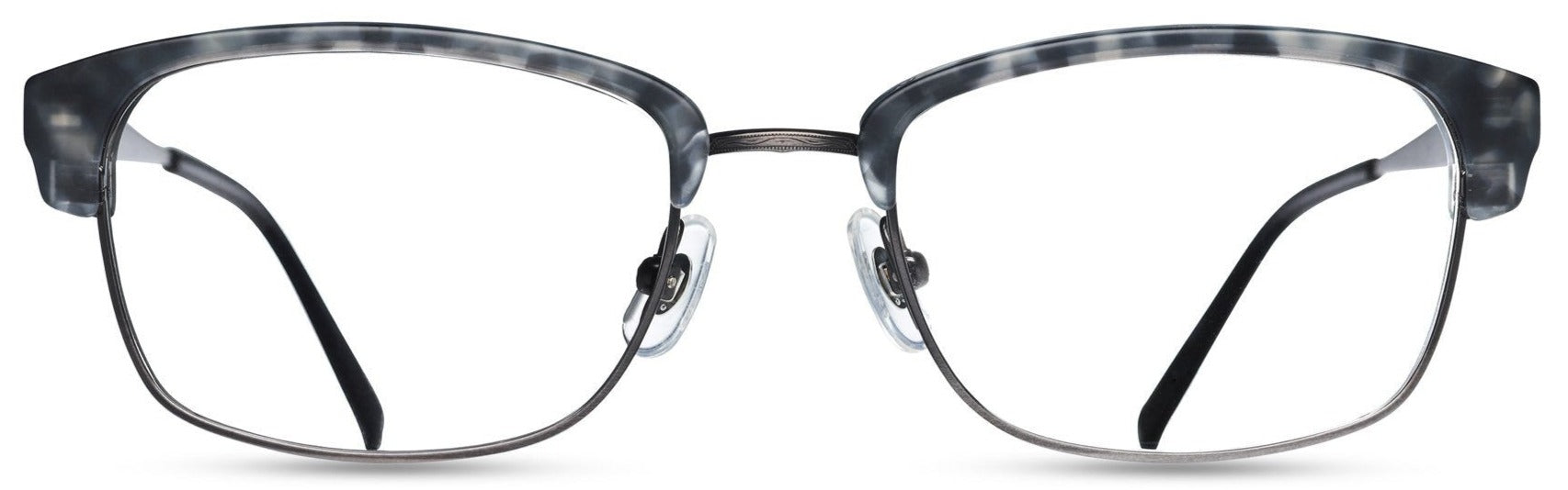 Alexander Daas - Matsuda M3022 Eyeglasses - Gun Metal Grey Tortoise - Front View