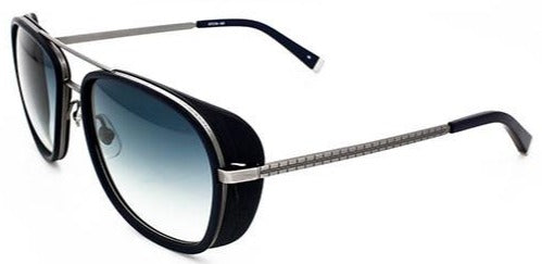 Alexander Daas - Matsuda M3023 Sunglasses - Antique Silver & Matte Black - Side View