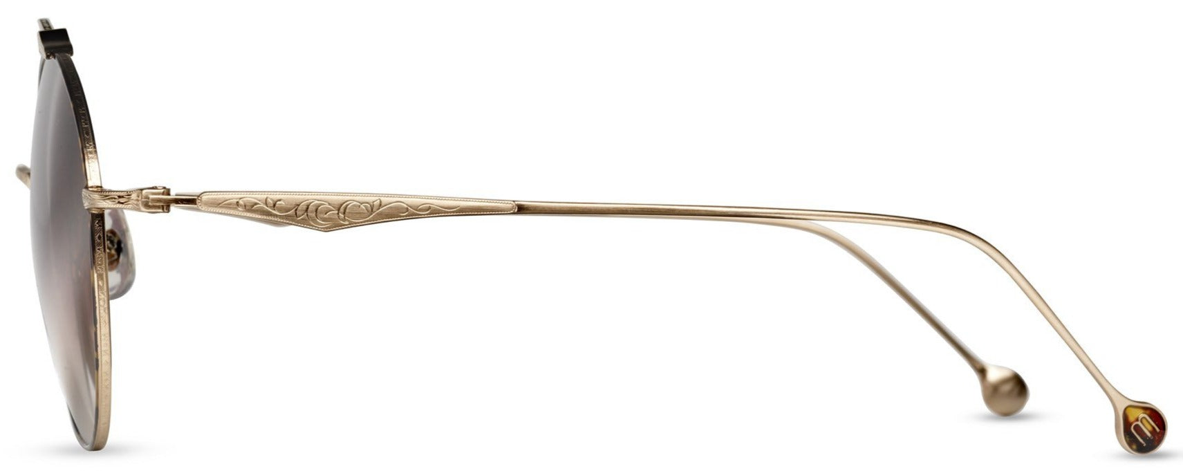 Alexander Daas - Matsuda M3044 Sunglasses - Brushed Gold & Tortoise - Side View