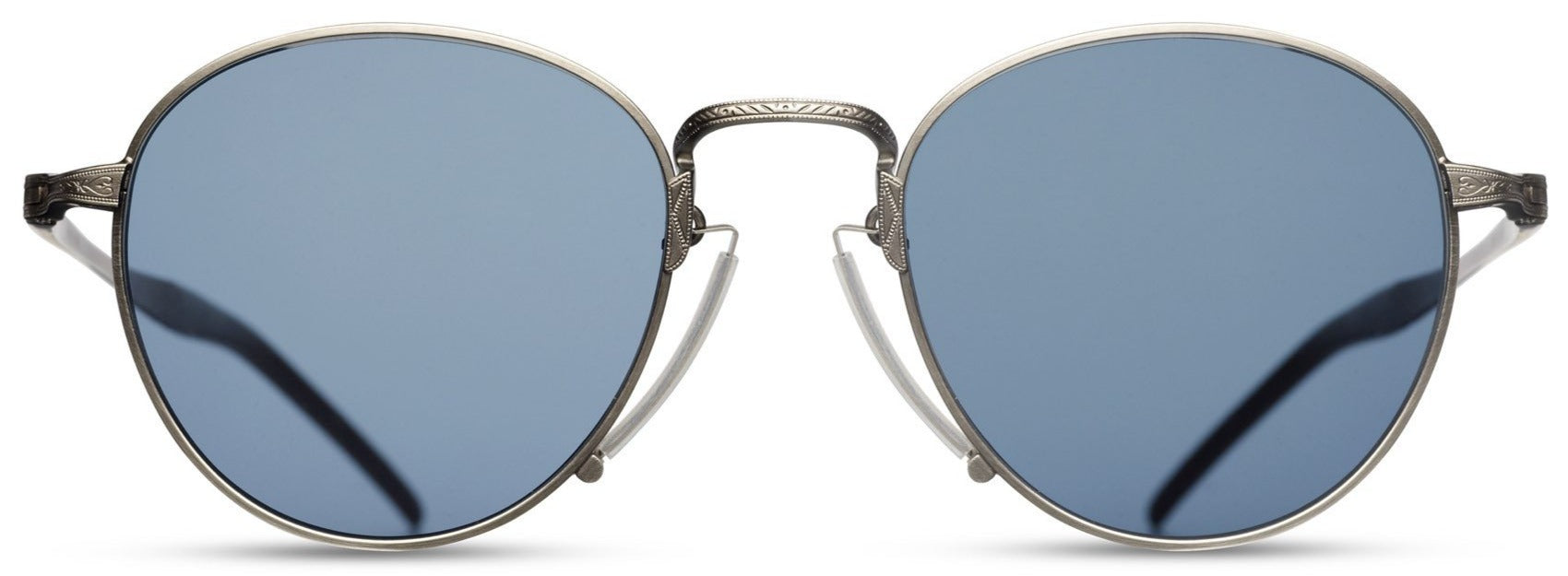 Alexander Daas - Matsuda M3045 Sunglasses - Antique Silver & Blue Grey - Front View