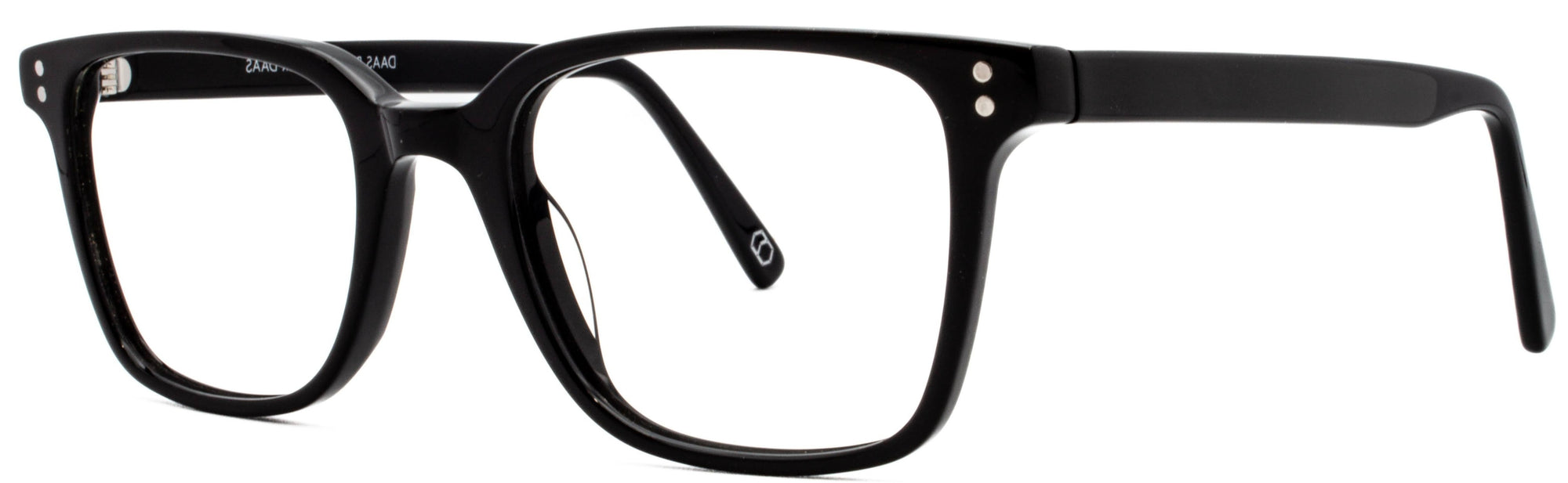 Alexander Daas - Matteo Eyeglasses - Black - Side View