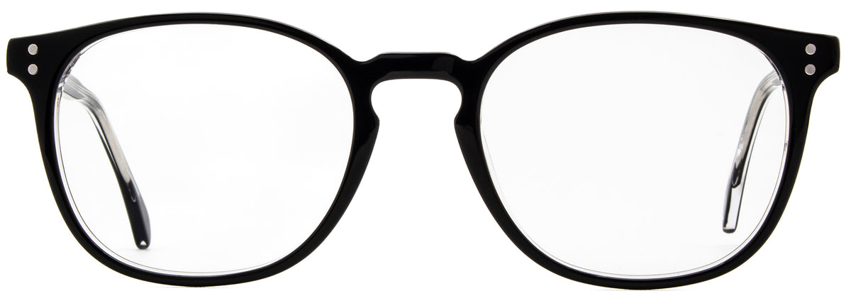 Alexander Daas - Milan Eyeglasses - Black Crystal - Front View