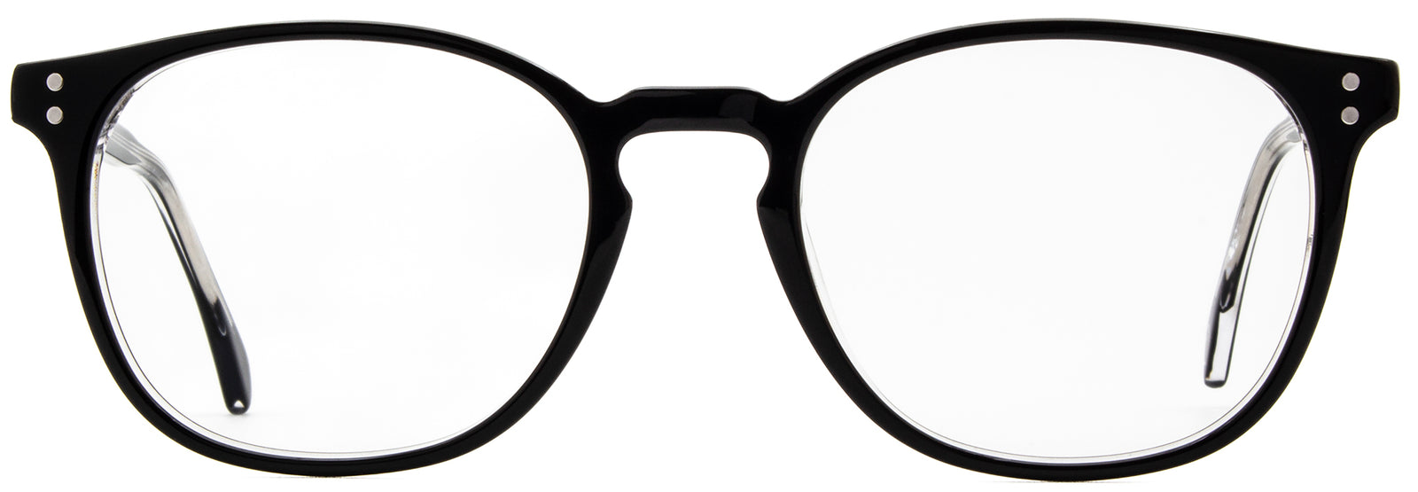 Alexander Daas - Milan Eyeglasses - Black Crystal - Front View