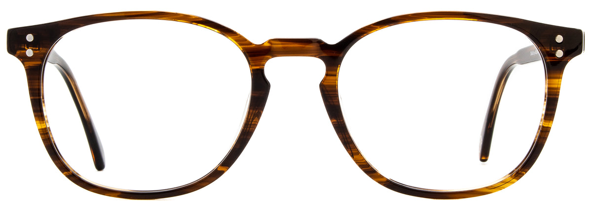 Alexander Daas - Milan Eyeglasses - Striated Tortoise - Front View