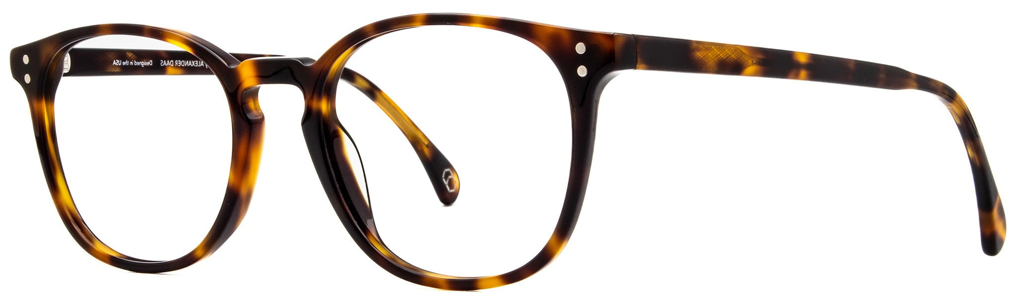 Alexander Daas - Milan Eyeglasses - Tortoise - Angle