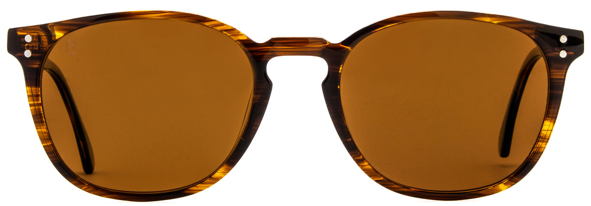 Alexander Daas Milan 51 Striated Tortoise sunglasses | Brown Polarized AR Coated Lenses