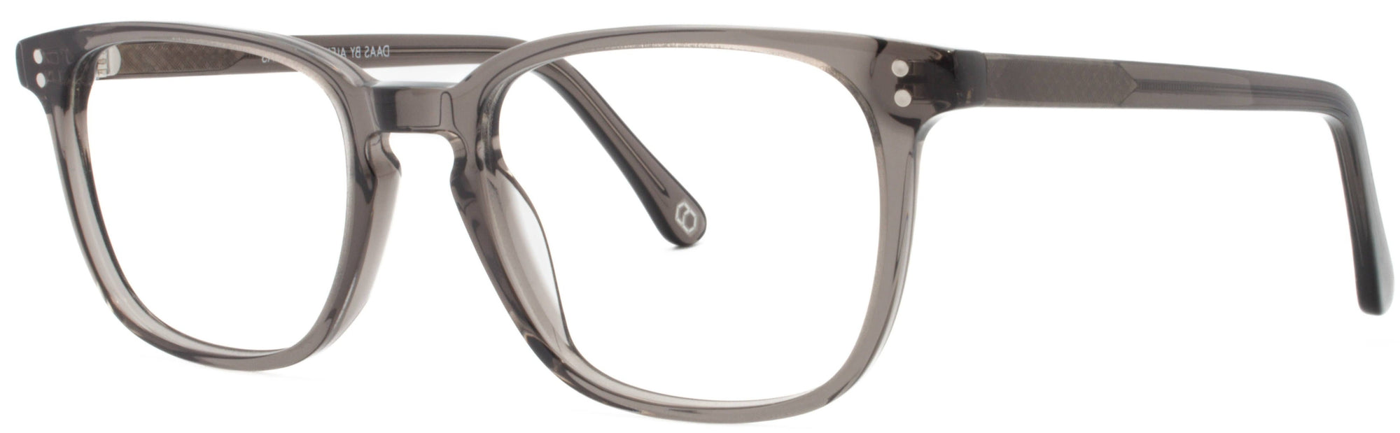 Alexander Daas - Mischa Eyeglasses - Gray Fog - Side View