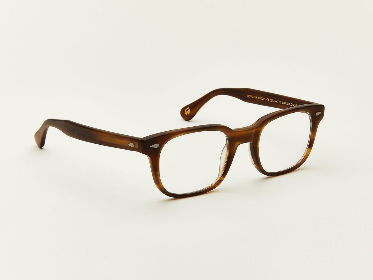 Alexander Daas - Moscot Boychik Eyeglasses - Matte Dark Blonde - Side View