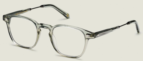 Alexander Daas - Moscot Genug Eyeglasses - Sage & Pewter - Side View