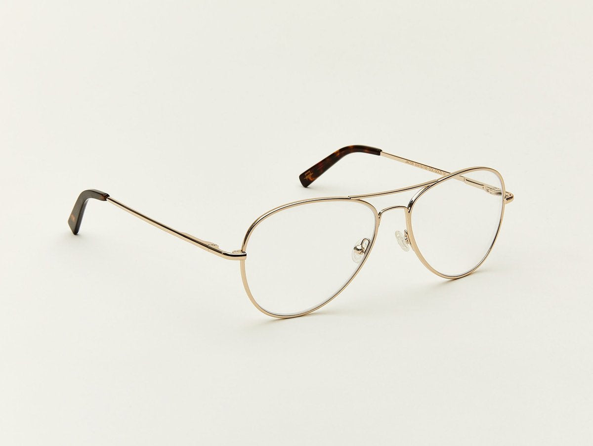 Alexander Daas - Moscot Jacob Eyeglasses - Gold - Side View