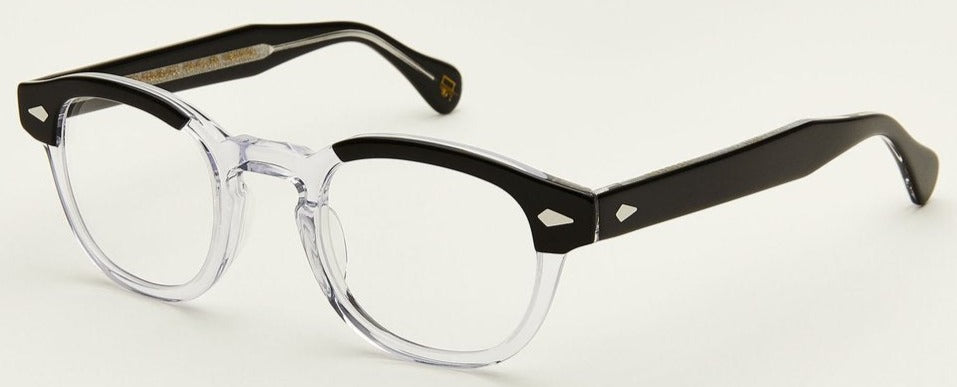 Alexander Daas - Moscot Lemtosh Eyeglasses - Black & Crystal - Side View