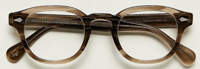 Alexander Daas - Moscot Lemtosh Eyeglasses - Brown Ash - Front View