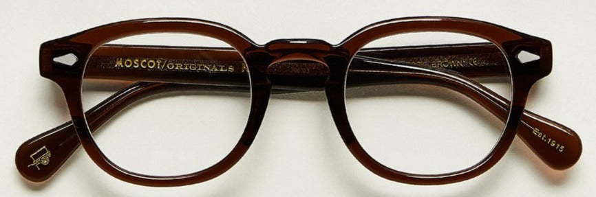 Alexander Daas - Moscot Lemtosh Eyeglasses - Brown - Front View