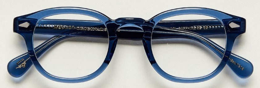 Alexander Daas - Moscot Lemtosh Eyeglasses - Sapphire - Front View