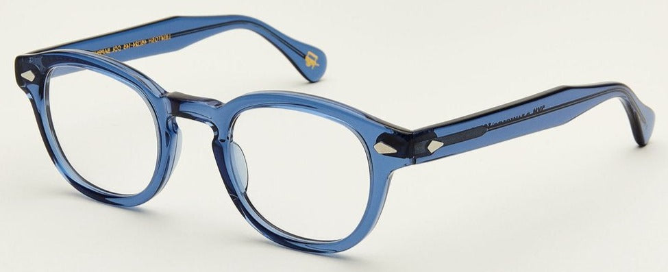 Alexander Daas - Moscot Lemtosh Eyeglasses - Sapphire - Side View