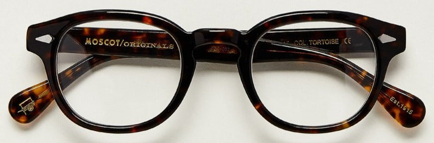 moscot tobacco lemtosh TORTOISE WITH CUSTOM MADE TINTS Eyeglasses and a MOSCOT Minitrunk LEMTOSH SUN MOSCOT NYC