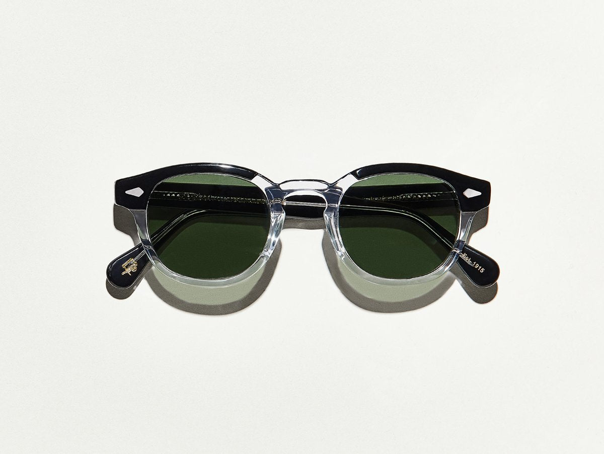 Alexander Daas - Moscot Lemtosh Sunglasses - Black & Crystal - Front View