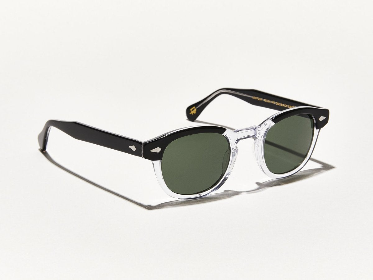 Alexander Daas - Moscot Lemtosh Sunglasses - Black &amp; Crystal - Side View
