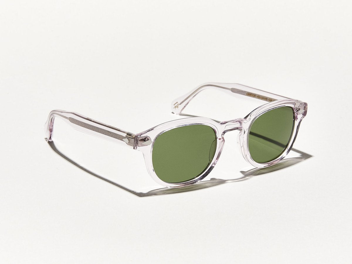 Alexander Daas - Moscot Lemtosh Sunglasses - Blush & Calibar Green - Side View