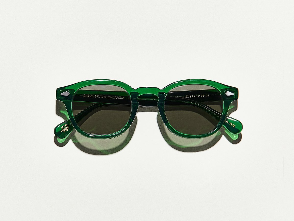 Alexander Daas - Moscot Lemtosh Sunglasses - Emerald &amp; Grey - Front View