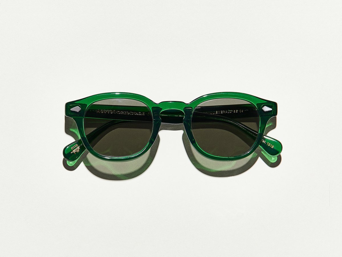 Alexander Daas - Moscot Lemtosh Sunglasses - Emerald & Grey - Front View