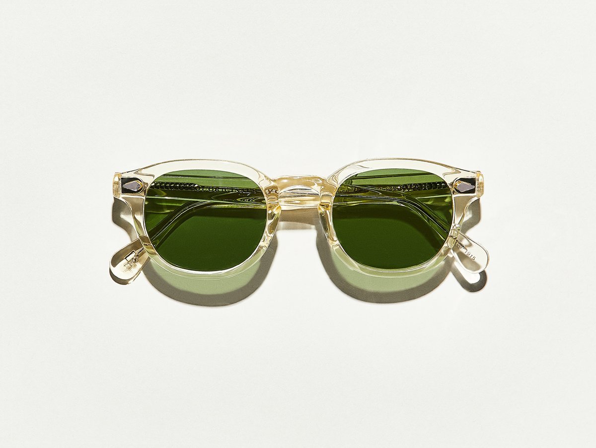 Alexander Daas - Moscot Lemtosh Sunglasses - Flesh & Calibar Green - Front View