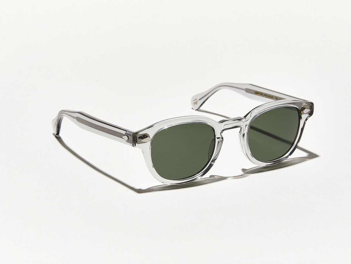 Alexander Daas - Moscot Lemtosh Sunglasses - Light Grey - Side View