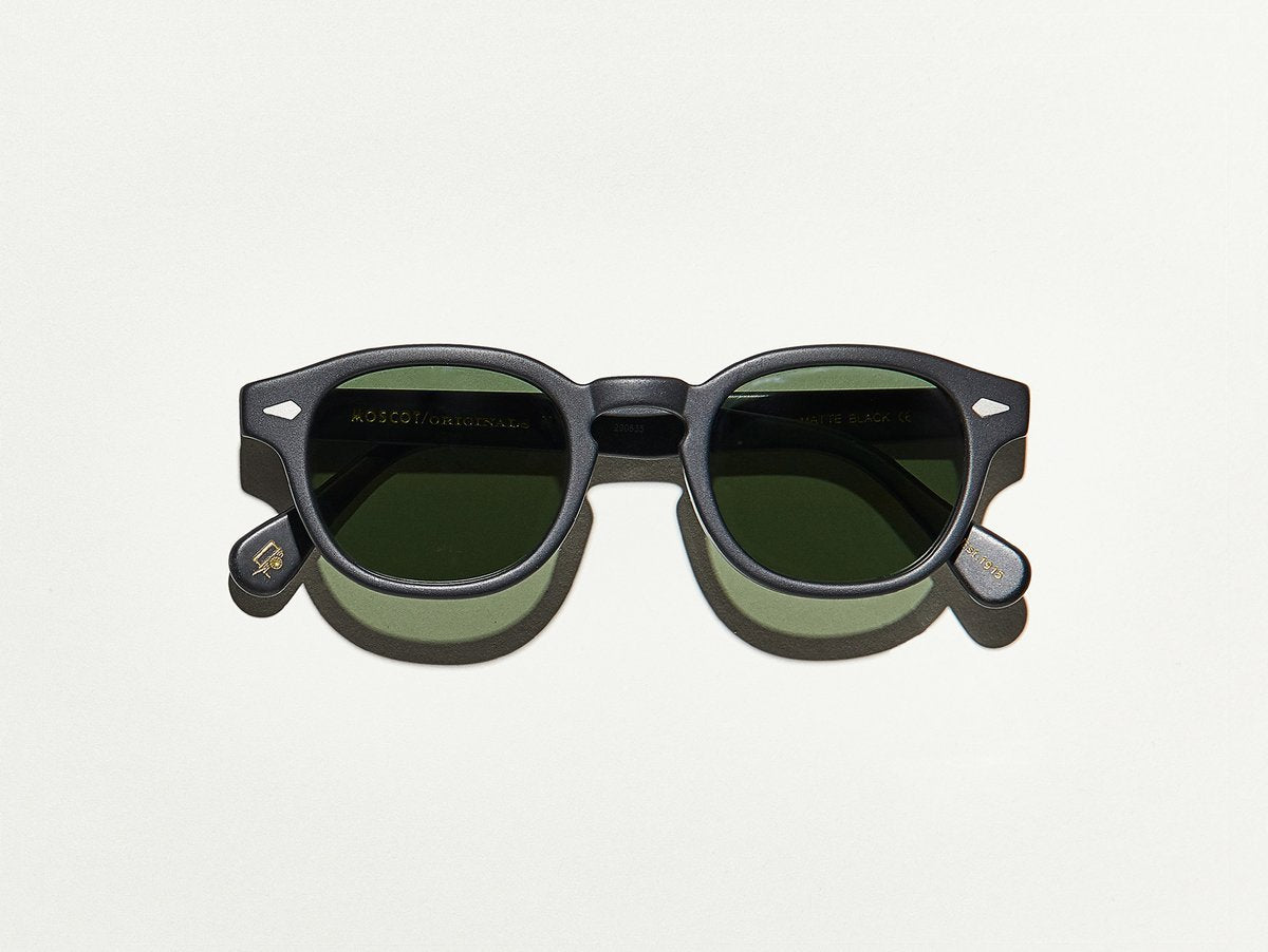 Alexander Daas - Moscot Lemtosh Sunglasses - Matte Black - Front View