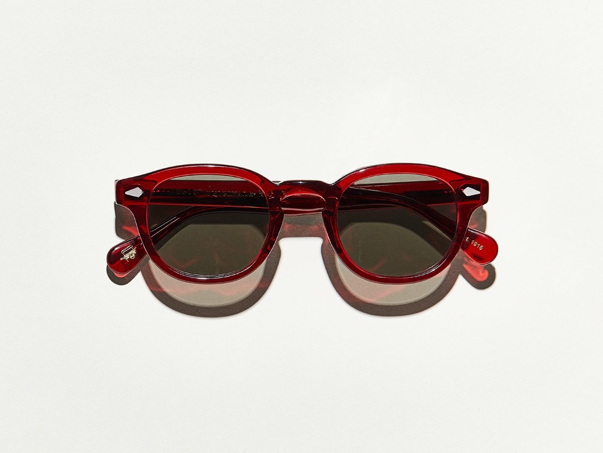 Alexander Daas - Moscot Lemtosh Sunglasses - Ruby &amp; Grey - Front View