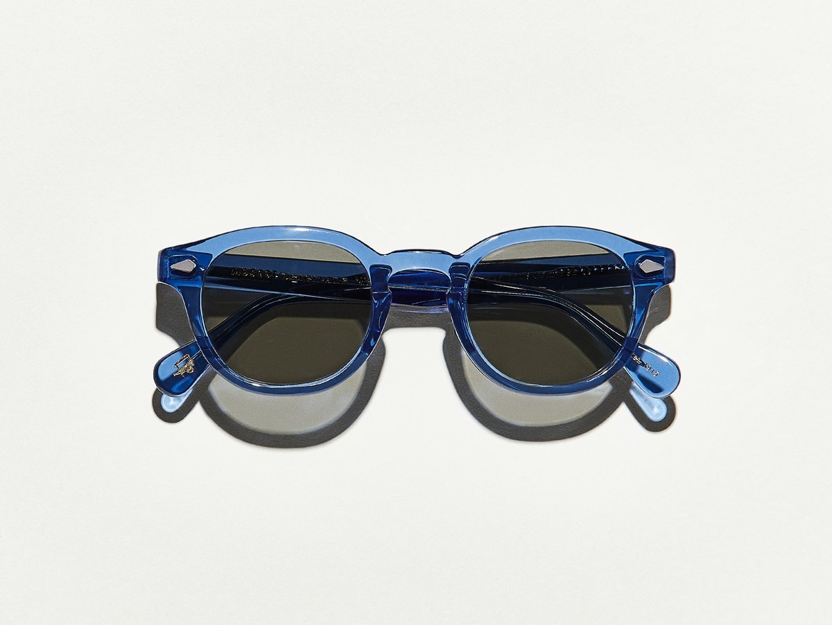 Alexander Daas - Moscot Lemtosh Sunglasses - Sapphire & Grey - Front View