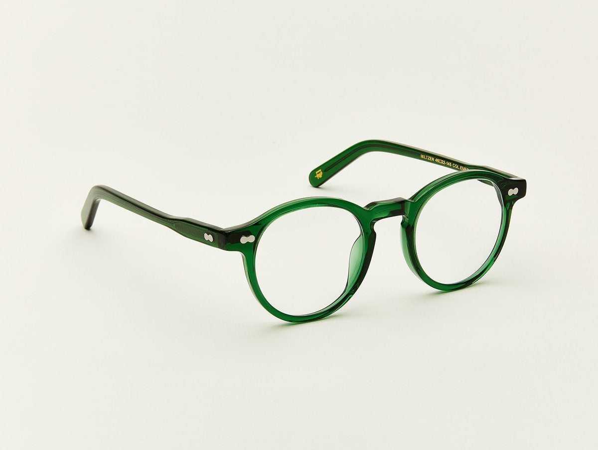 Alexander Daas - Moscot Miltzen Eyeglasses - Emerald - Side View